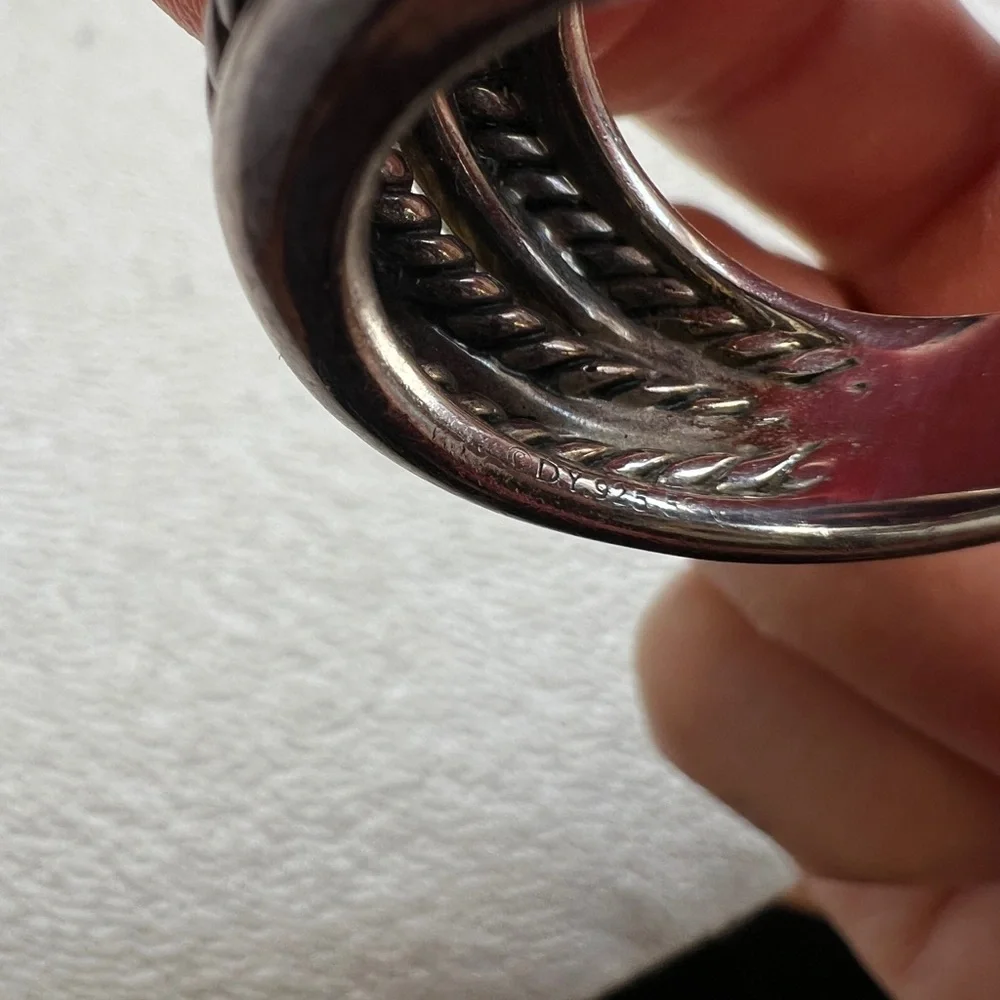 David Yurman Large Crossover Ring sz 7 - Picture 10 of 11